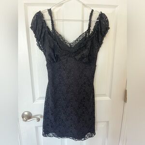 Mini Lace Black Dress
